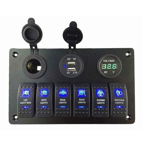 boat electrical panel box|waterproof switch panels for boats.